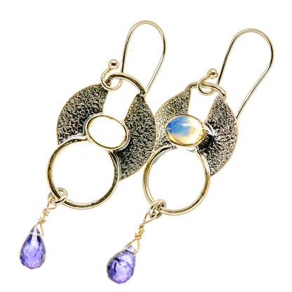 Natural Ethiopian Opal Earrings handcrafted by Ana Silver Co - EARR418326