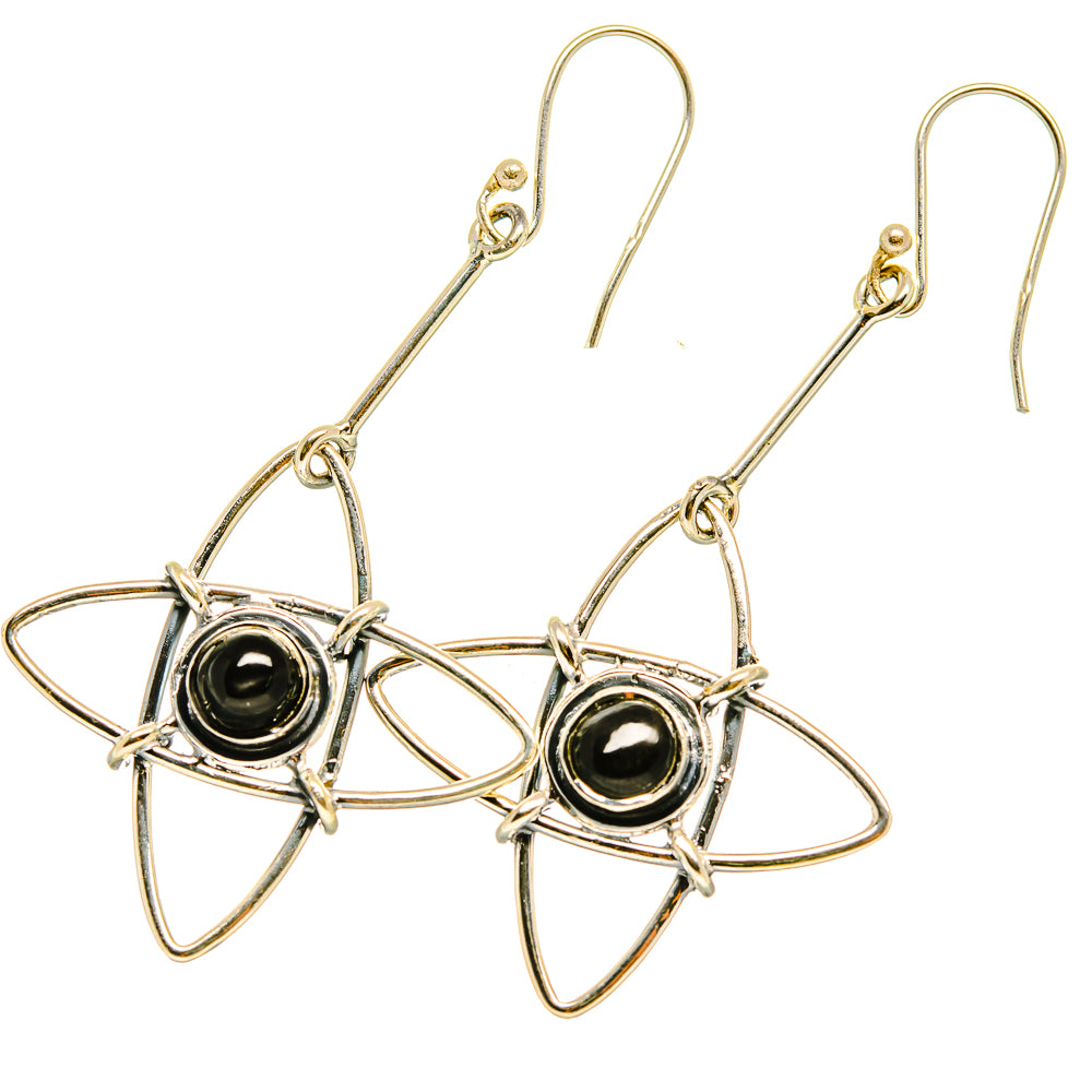 Black Onyx Earrings handcrafted by Ana Silver Co - EARR418334