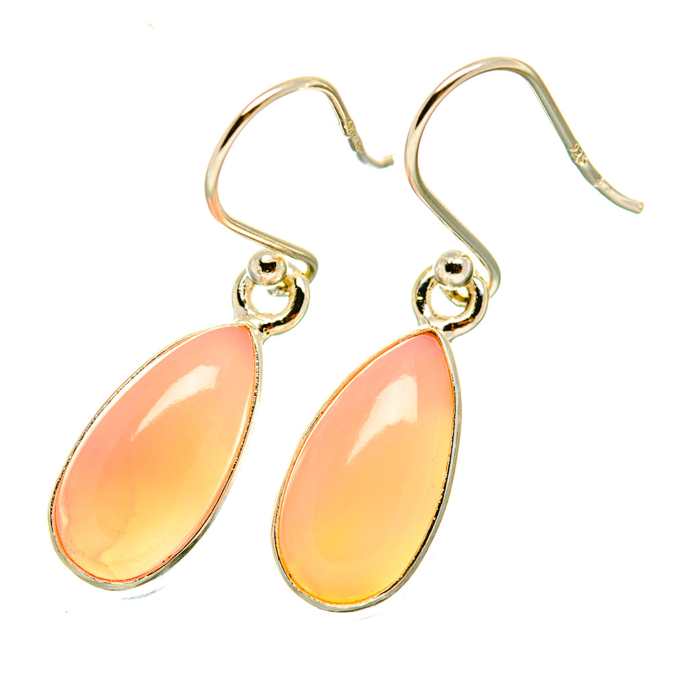 Pink Opal Earrings handcrafted by Ana Silver Co - EARR418335