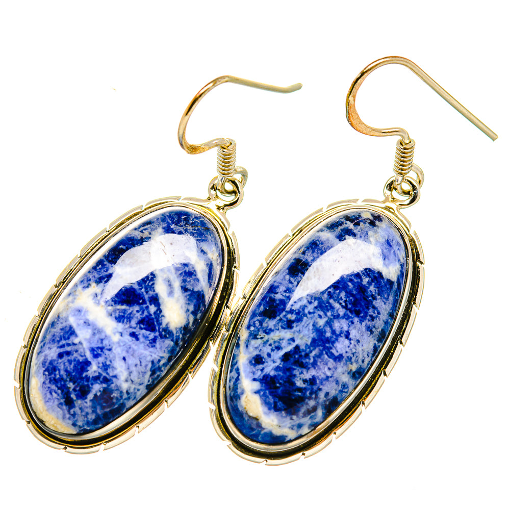 Sodalite Earrings handcrafted by Ana Silver Co - EARR418344