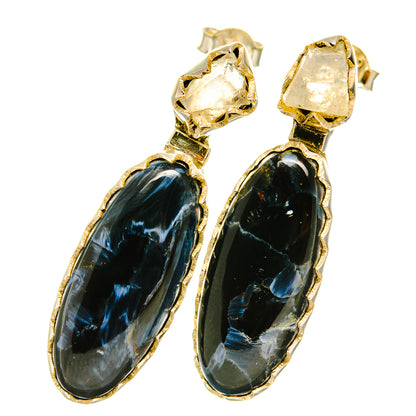 Pietersite Earrings handcrafted by Ana Silver Co - EARR418351