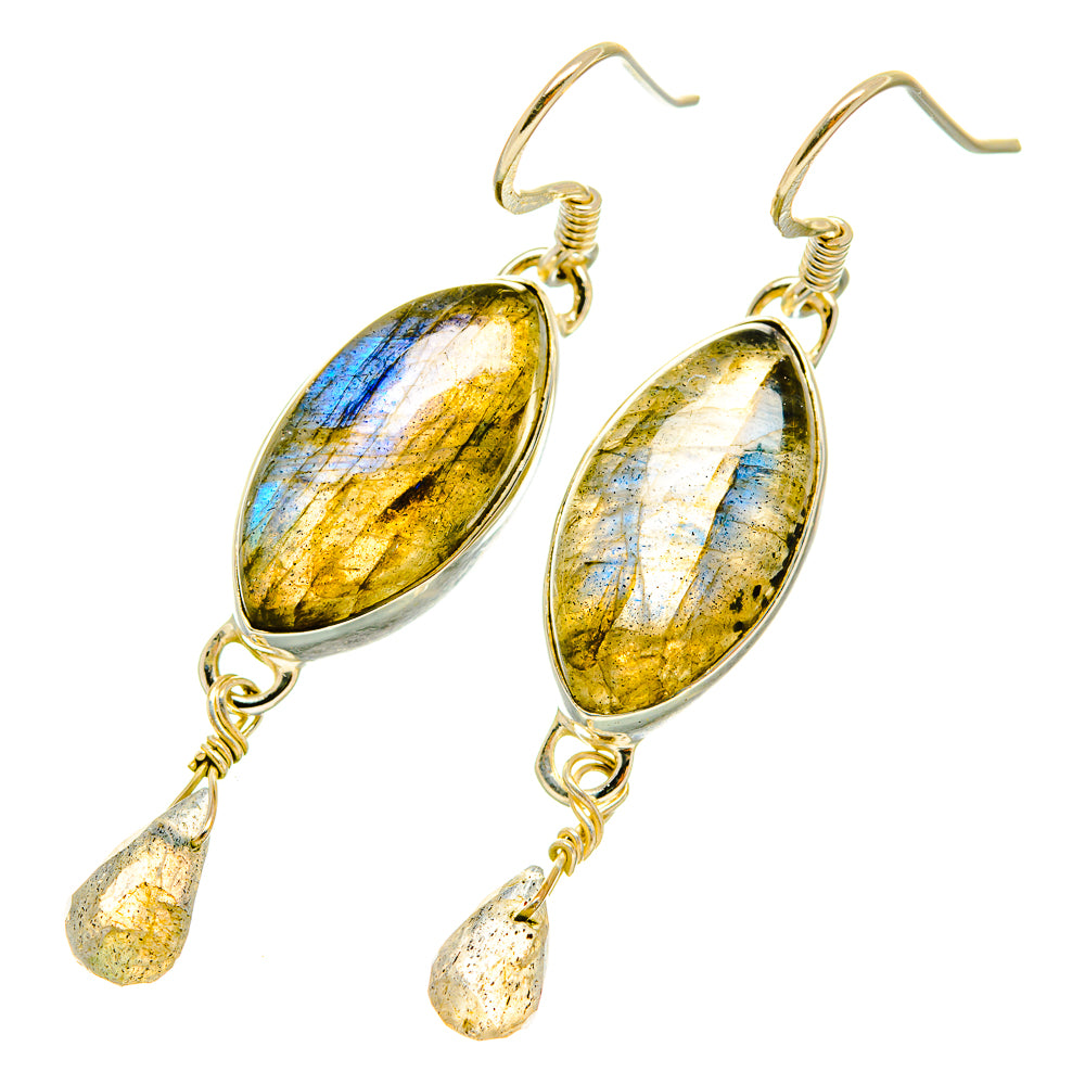 Labradorite Earrings handcrafted by Ana Silver Co - EARR418355