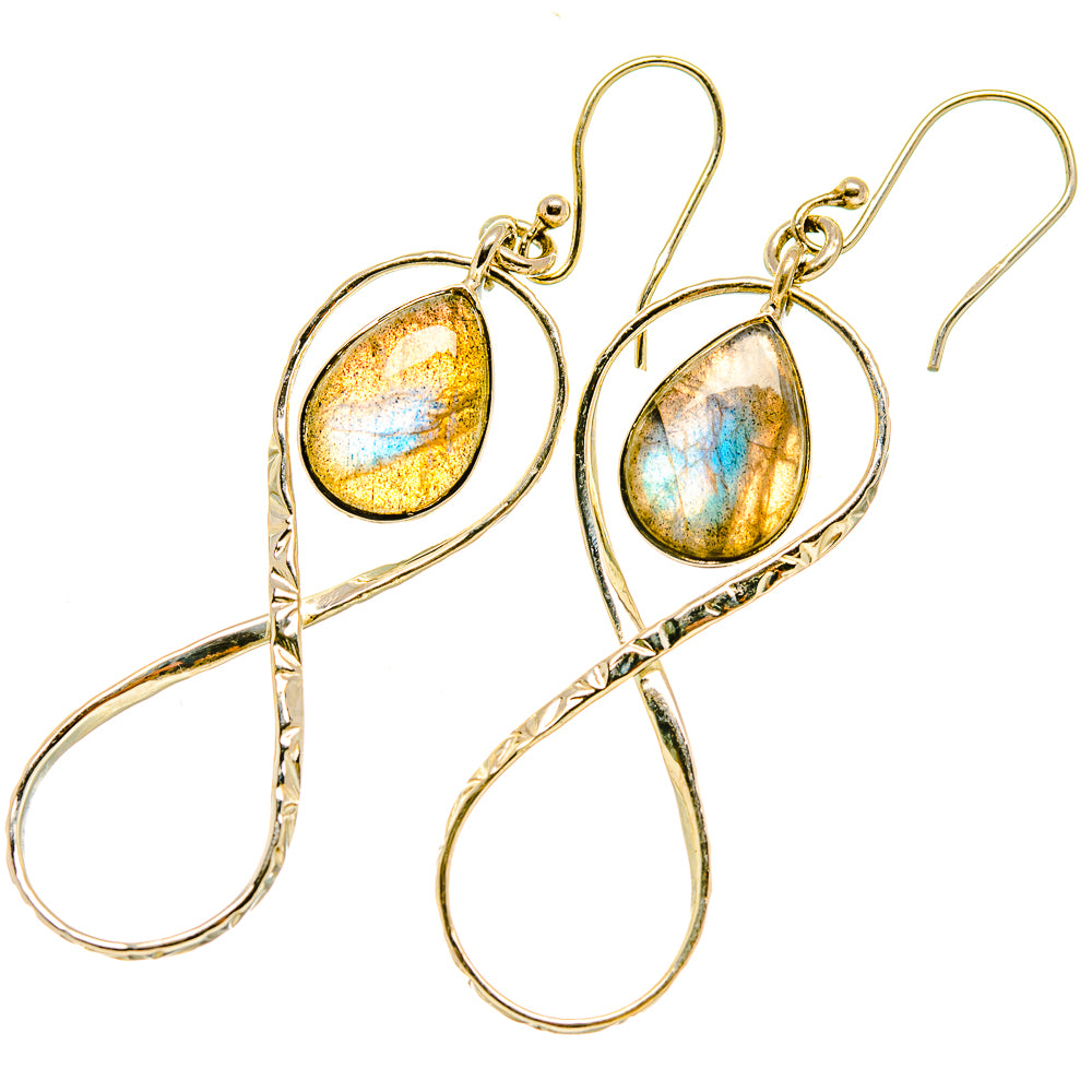 Labradorite Earrings handcrafted by Ana Silver Co - EARR418357