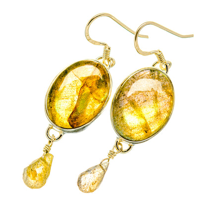Labradorite Earrings handcrafted by Ana Silver Co - EARR418358