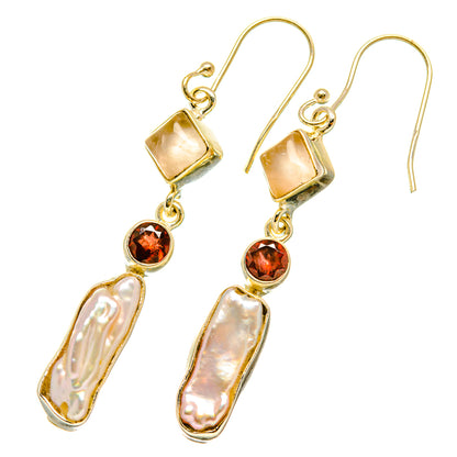Mother Of Pearl Earrings handcrafted by Ana Silver Co - EARR418359