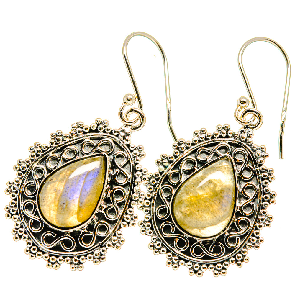 Labradorite Earrings handcrafted by Ana Silver Co - EARR418371