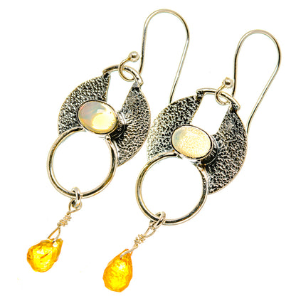 Ethiopian Opal Earrings handcrafted by Ana Silver Co - EARR418377