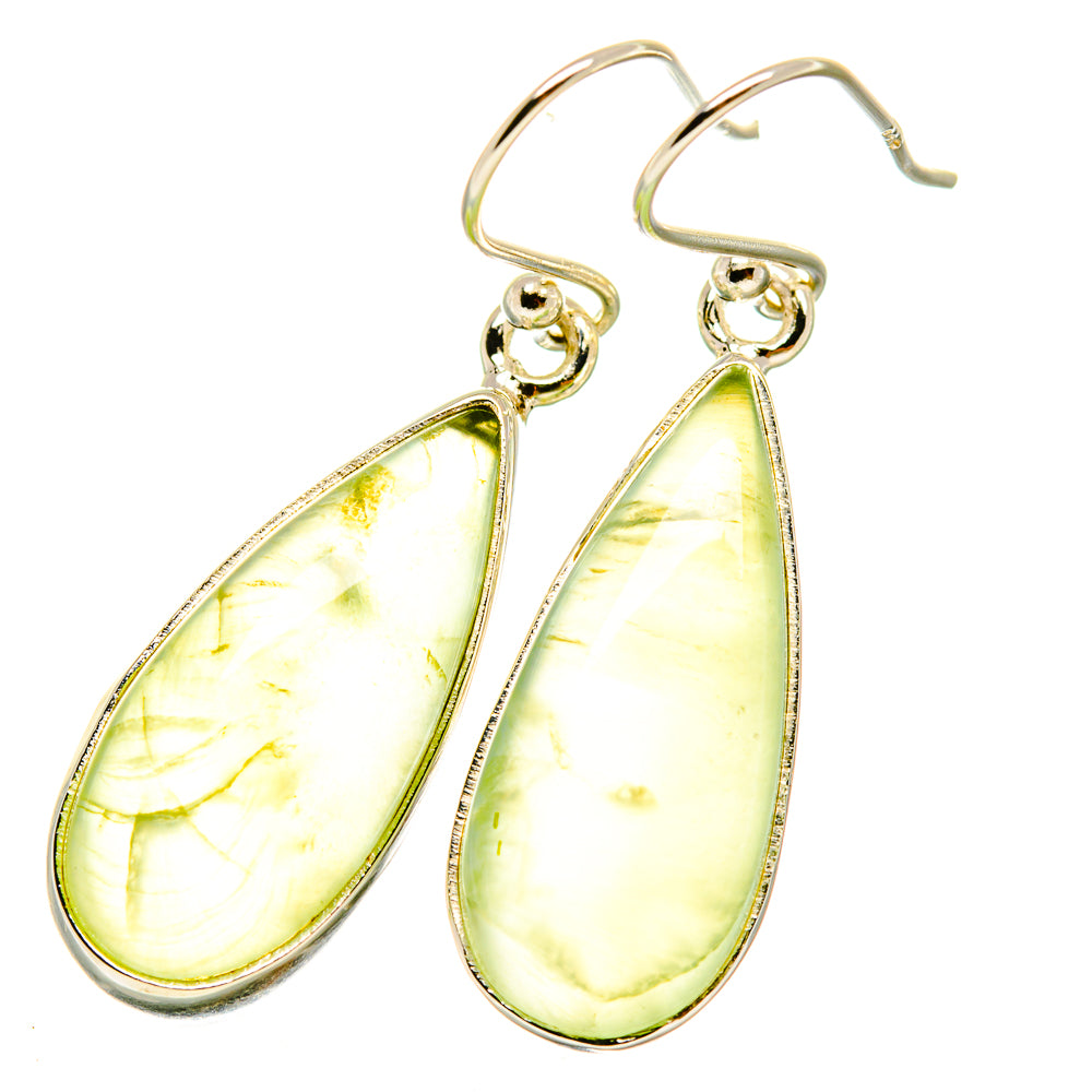 Prehnite Earrings handcrafted by Ana Silver Co - EARR418387
