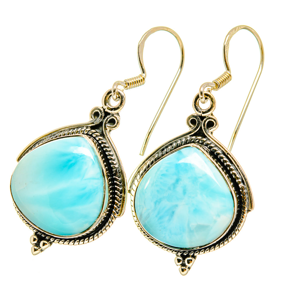 Larimar Earrings handcrafted by Ana Silver Co - EARR418392