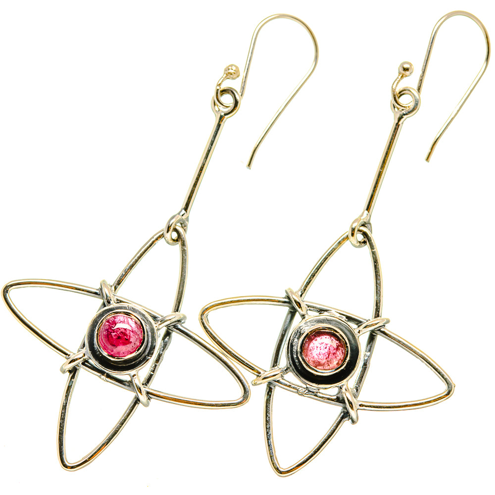 Pink Tourmaline Earrings handcrafted by Ana Silver Co - EARR418405