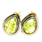 Green Moss Agate Earrings handcrafted by Ana Silver Co - EARR418409