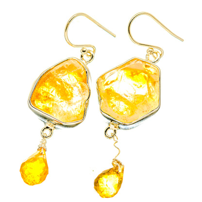 Citrine Earrings handcrafted by Ana Silver Co - EARR418417