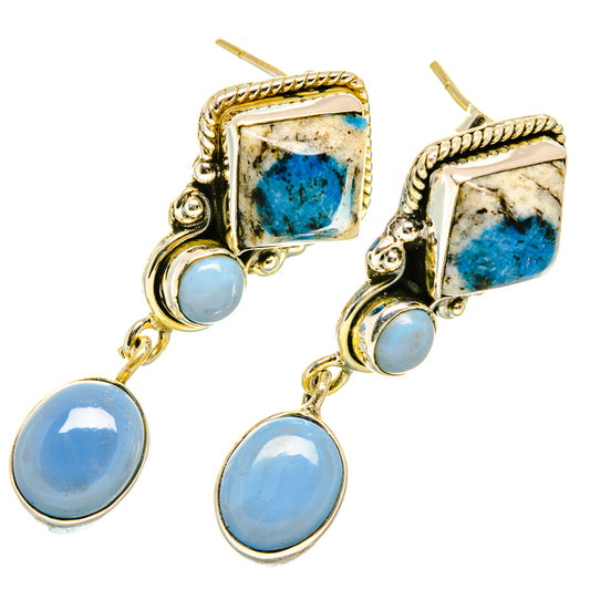 Owyhee Opal Earrings handcrafted by Ana Silver Co - EARR418424