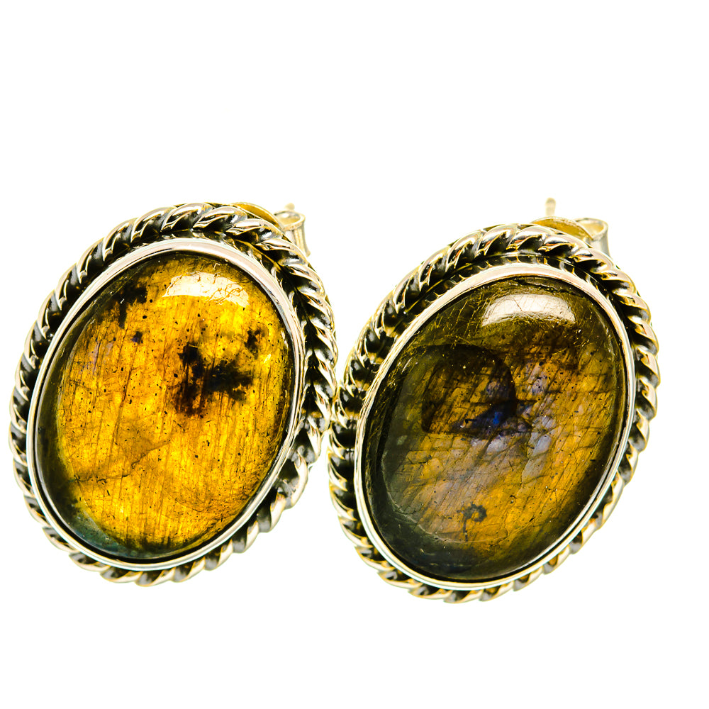 Labradorite Earrings handcrafted by Ana Silver Co - EARR418425