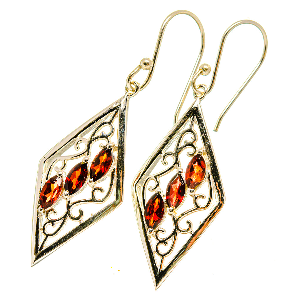 Garnet Earrings handcrafted by Ana Silver Co - EARR418441