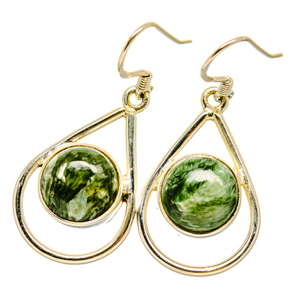 Seraphinite Earrings handcrafted by Ana Silver Co - EARR418443