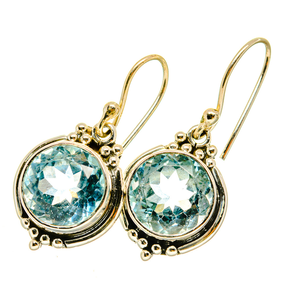 Blue Topaz Earrings handcrafted by Ana Silver Co - EARR418458