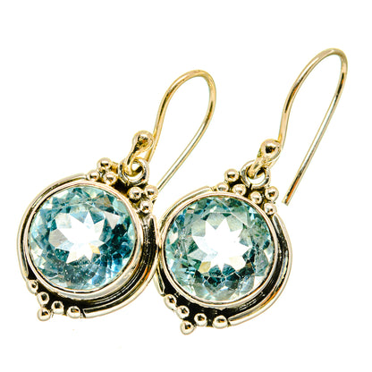 Blue Topaz Earrings handcrafted by Ana Silver Co - EARR418458