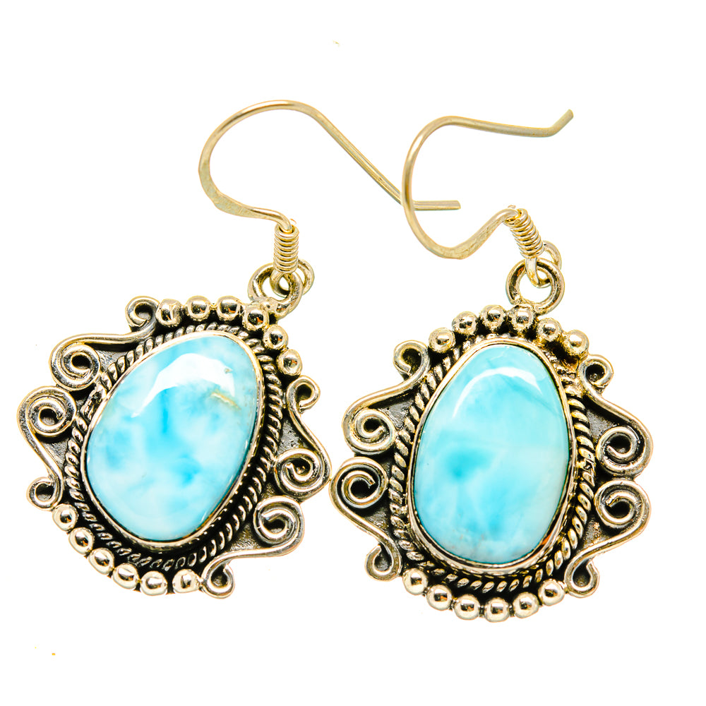 Larimar Earrings handcrafted by Ana Silver Co - EARR418468