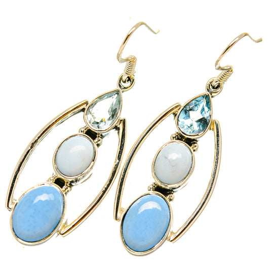 Owyhee Opal Earrings handcrafted by Ana Silver Co - EARR418469