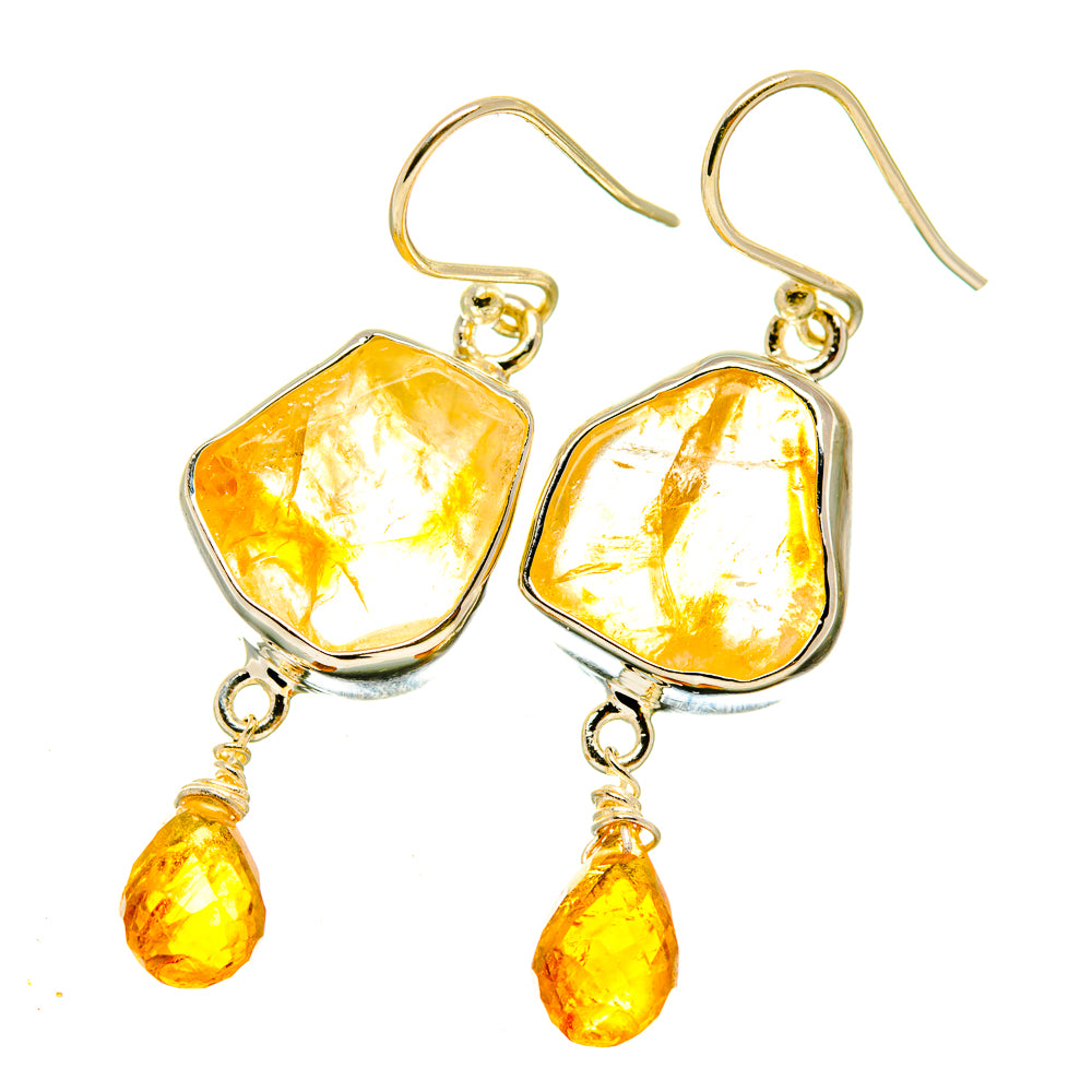 Citrine Earrings handcrafted by Ana Silver Co - EARR418477