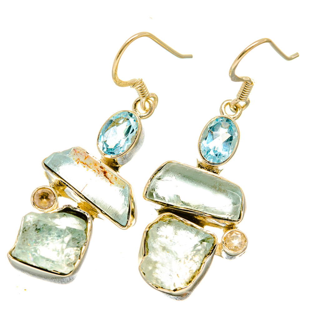 Aquamarine Earrings handcrafted by Ana Silver Co - EARR418479