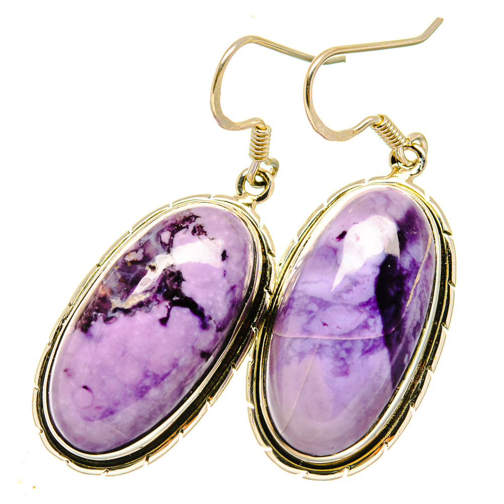Phosphosiderite Earrings handcrafted by Ana Silver Co - EARR418497