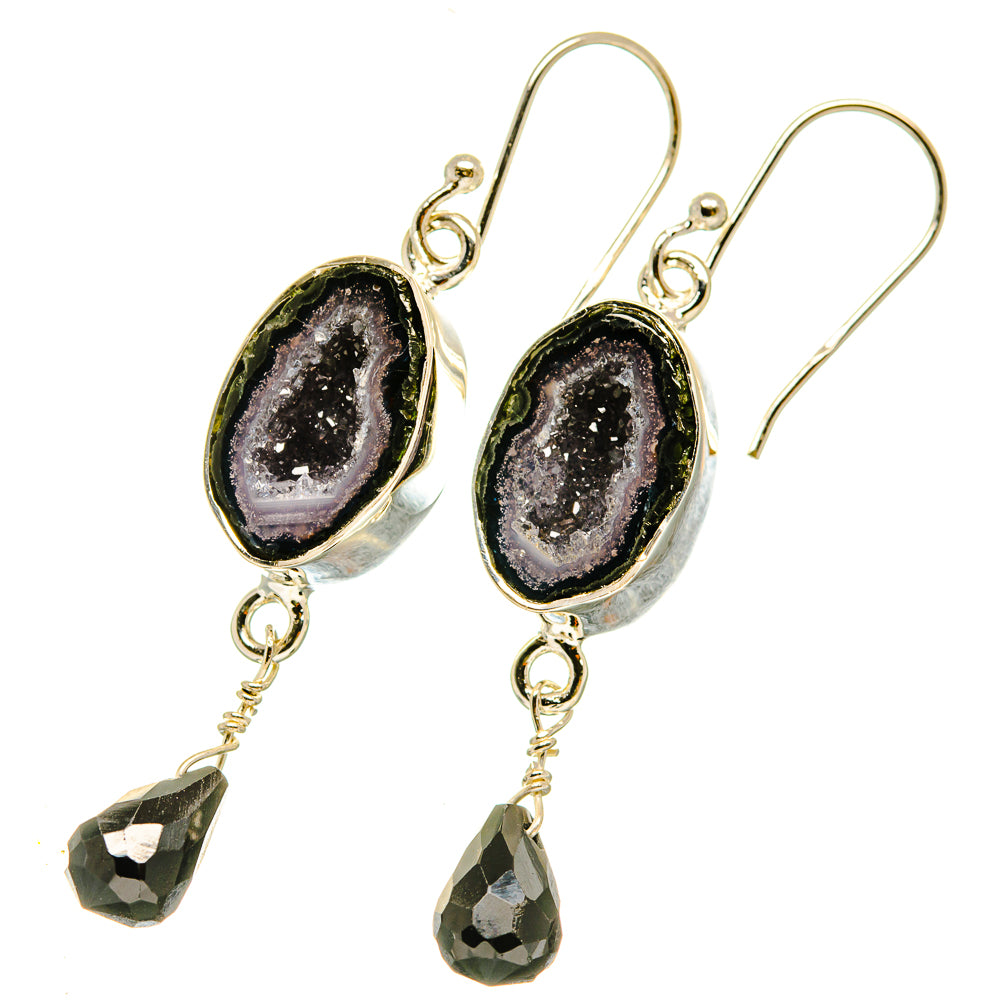 Coconut Geode Druzy Earrings handcrafted by Ana Silver Co - EARR418504
