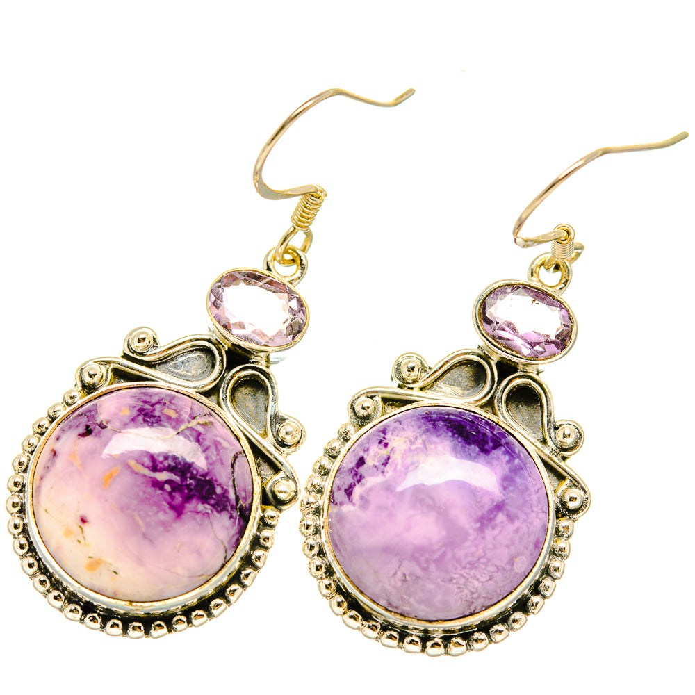 Phosphosiderite Earrings handcrafted by Ana Silver Co - EARR418506