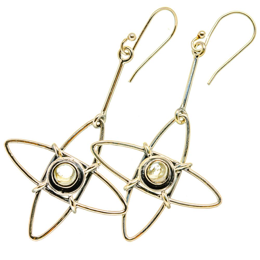 Rainbow Moonstone Earrings handcrafted by Ana Silver Co - EARR418508