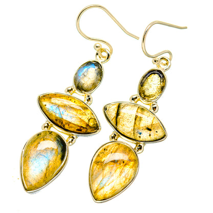 Labradorite Earrings handcrafted by Ana Silver Co - EARR418509
