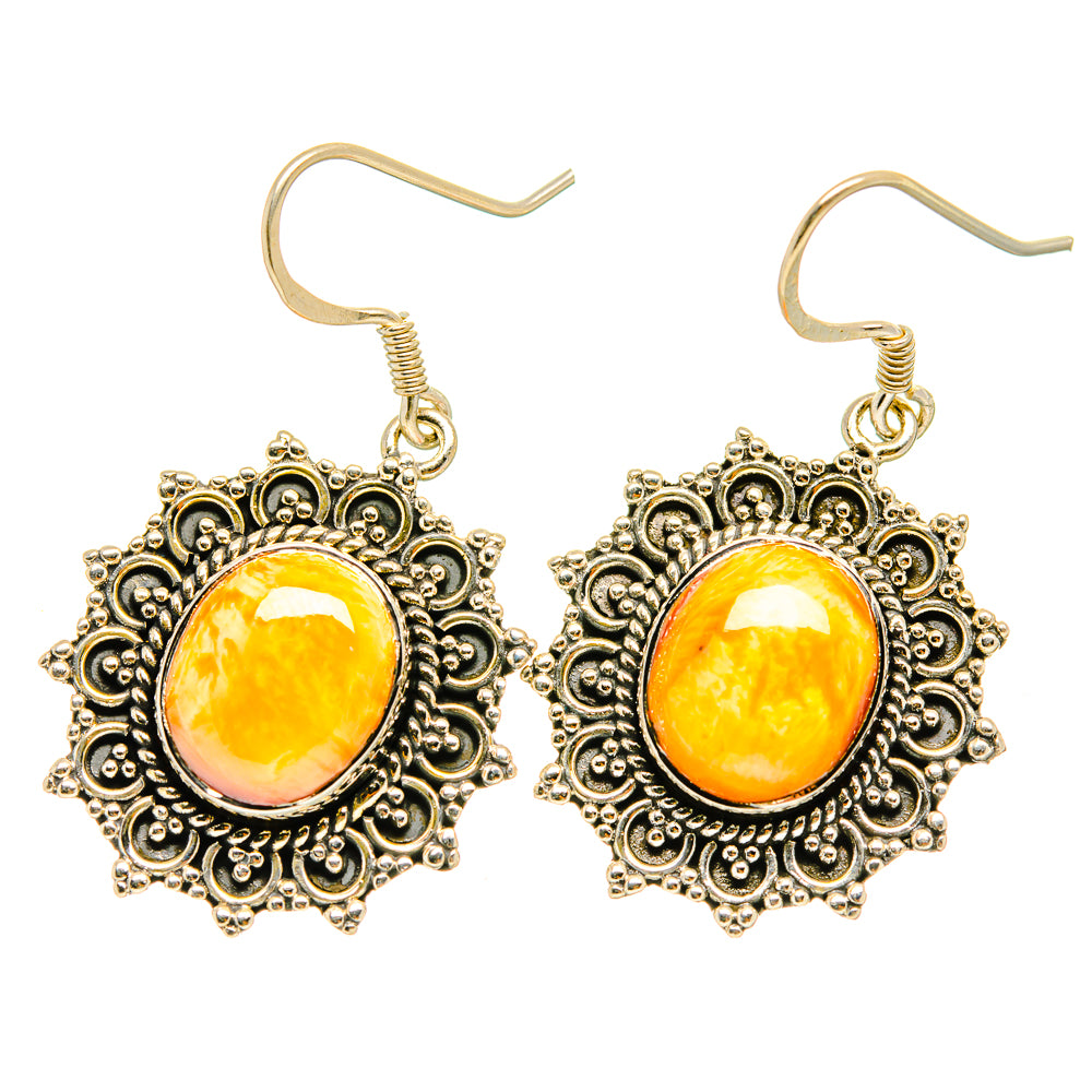 Plume Agate Earrings handcrafted by Ana Silver Co - EARR418521
