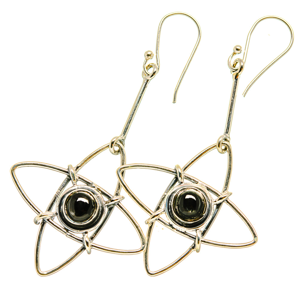 Black Onyx Earrings handcrafted by Ana Silver Co - EARR418522