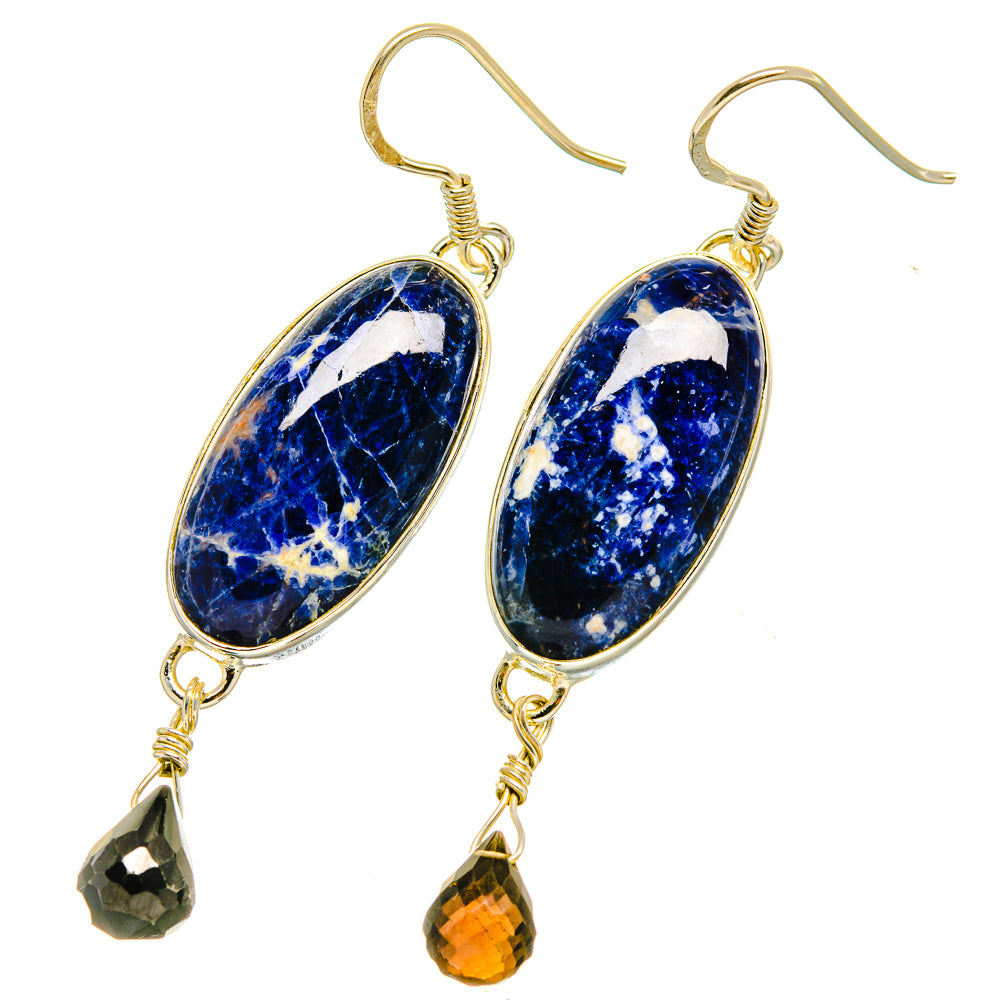 Sodalite Earrings handcrafted by Ana Silver Co - EARR418528