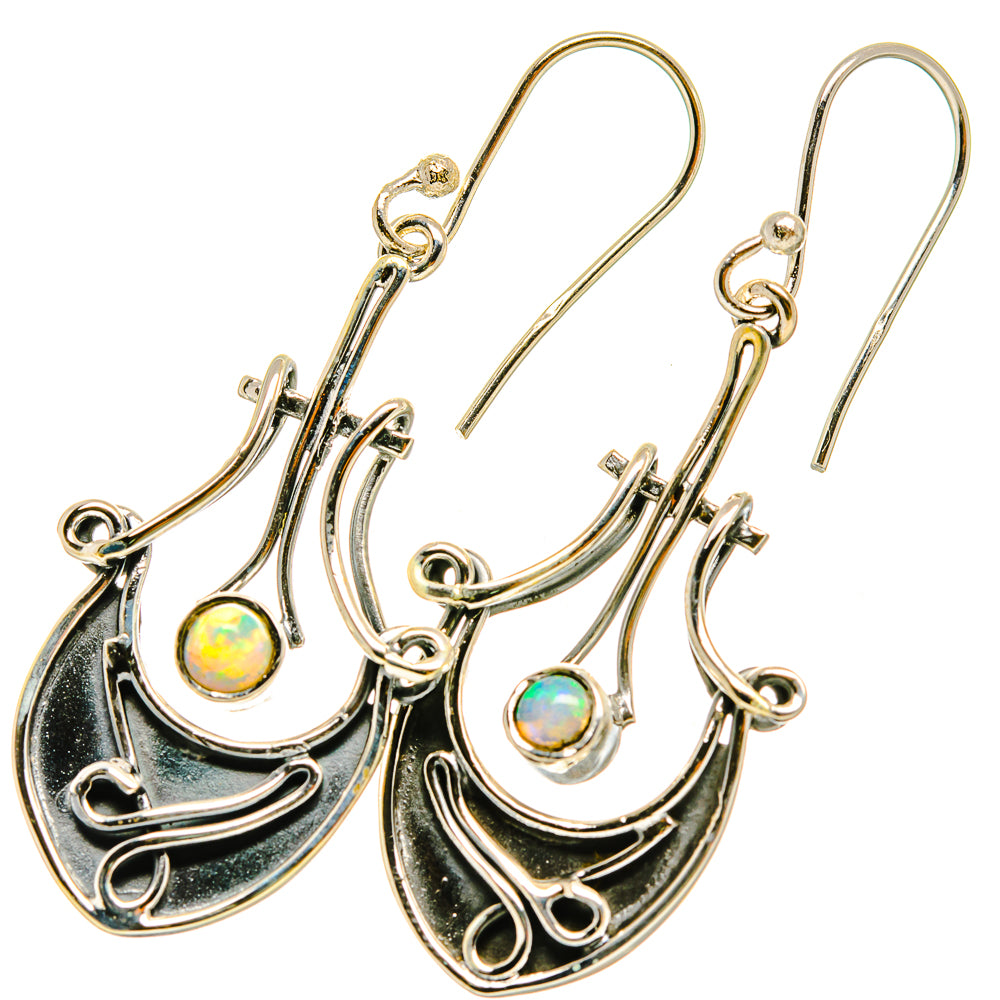 Ethiopian Opal Earrings handcrafted by Ana Silver Co - EARR418532