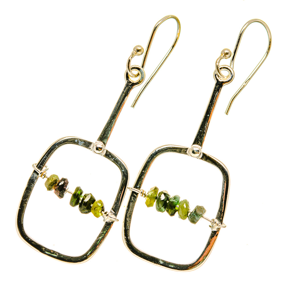 Green Tourmaline Earrings handcrafted by Ana Silver Co - EARR418534