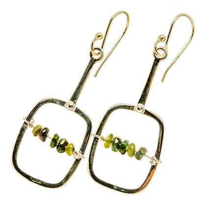 Green Tourmaline Earrings handcrafted by Ana Silver Co - EARR418534