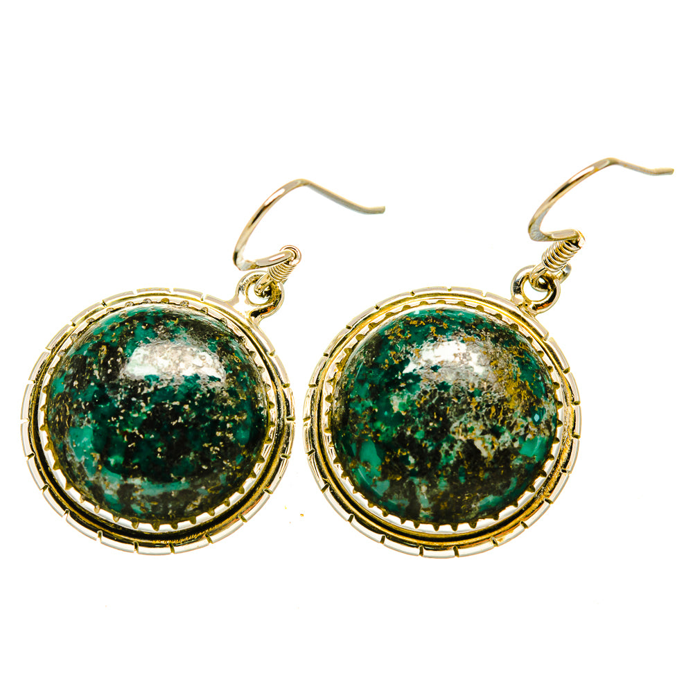 Shattuckite Earrings handcrafted by Ana Silver Co - EARR418535