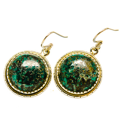 Shattuckite Earrings handcrafted by Ana Silver Co - EARR418535