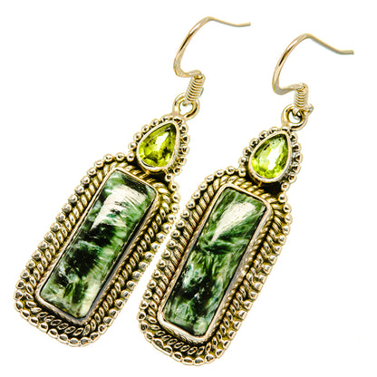 Seraphinite Earrings handcrafted by Ana Silver Co - EARR418538