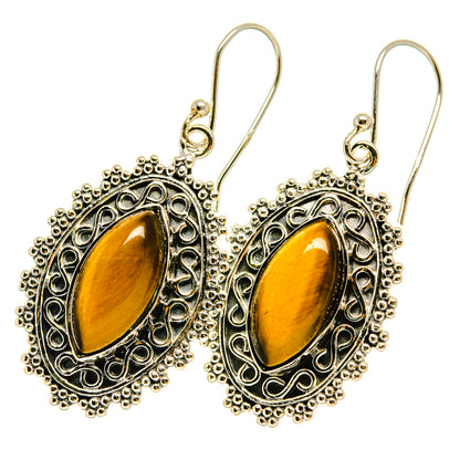 Tiger Eye Earrings handcrafted by Ana Silver Co - EARR418547