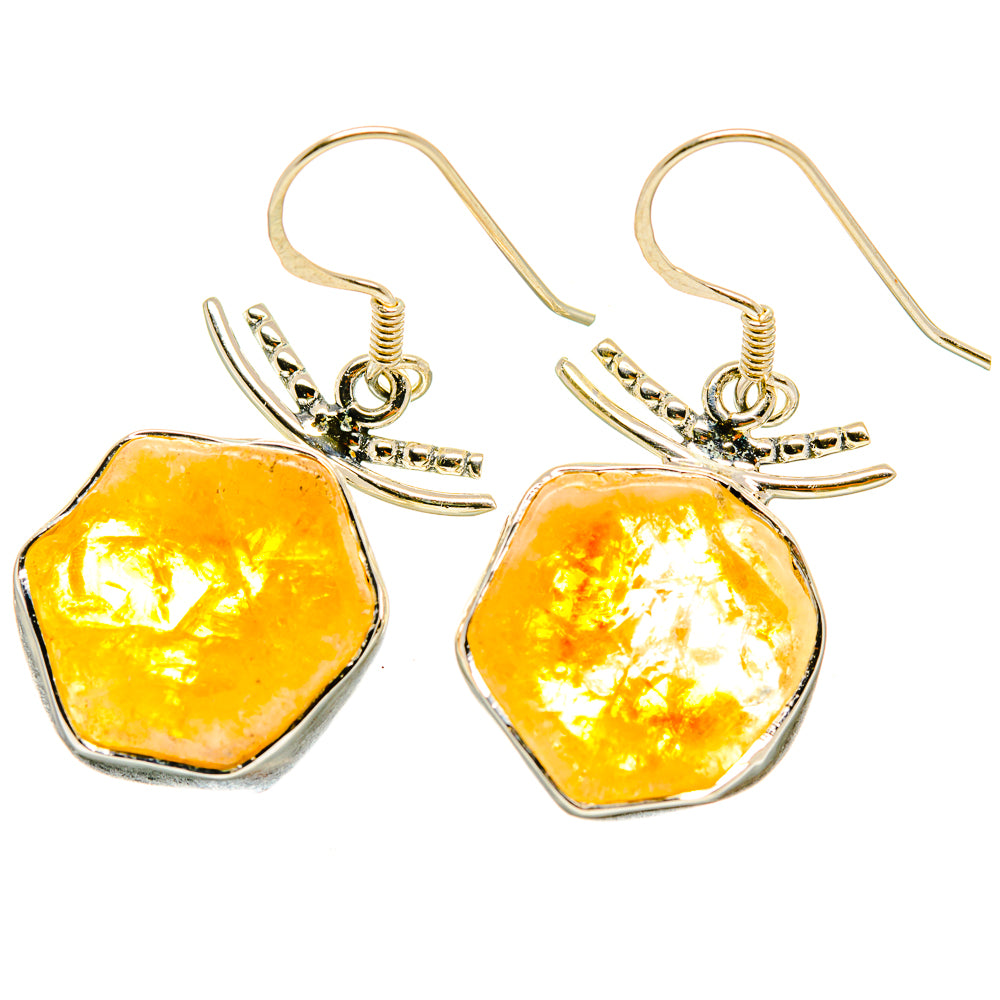 Citrine Earrings handcrafted by Ana Silver Co - EARR418552