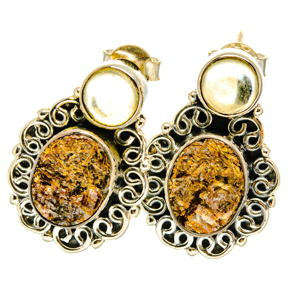 Astrophyllite Earrings handcrafted by Ana Silver Co - EARR418556
