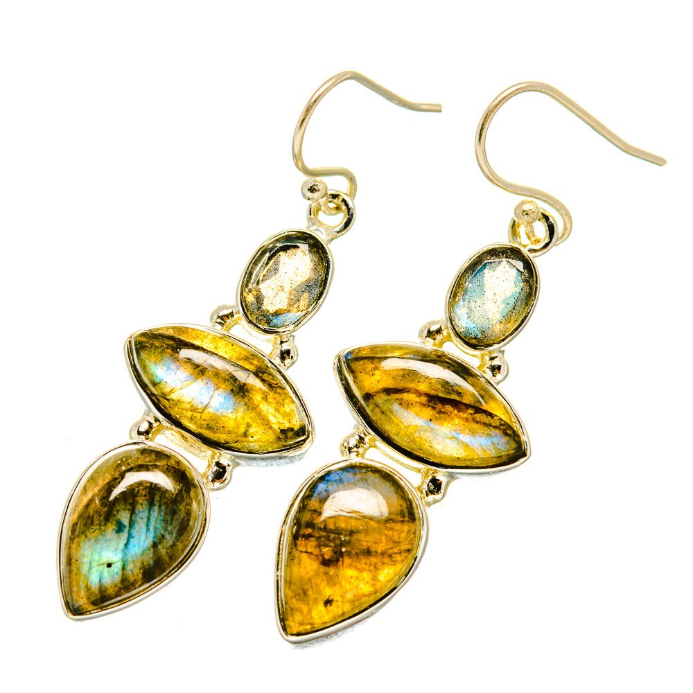 Labradorite Earrings handcrafted by Ana Silver Co - EARR418558