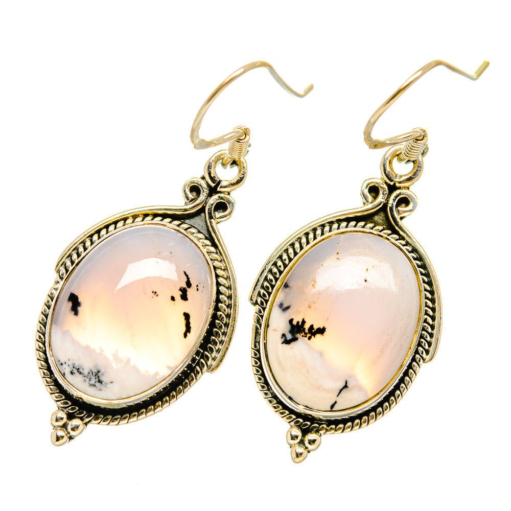 Dendritic Opal Earrings handcrafted by Ana Silver Co - EARR418559