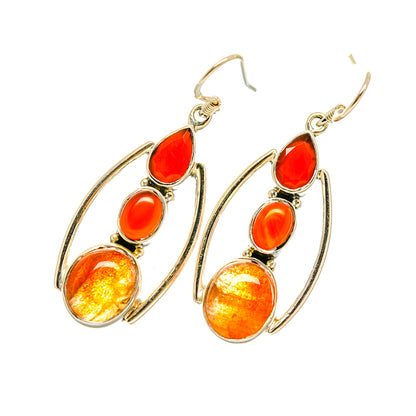 Carnelian Earrings handcrafted by Ana Silver Co - EARR418567