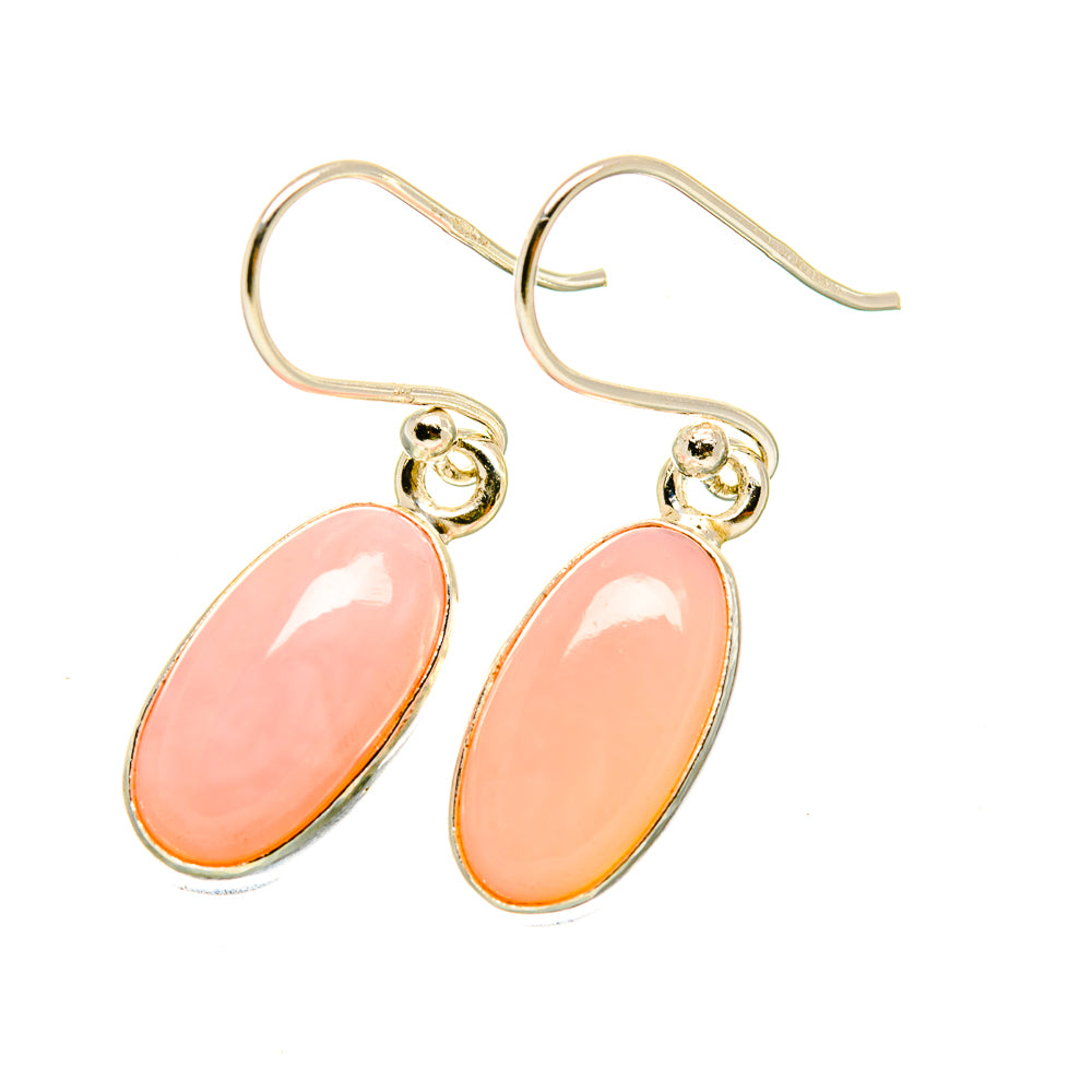 Pink Opal Earrings handcrafted by Ana Silver Co - EARR418570