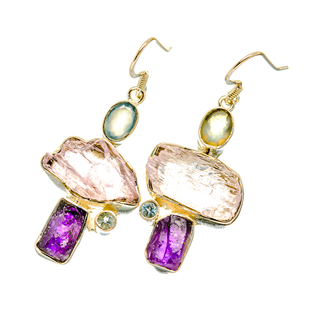 Kunzite Earrings handcrafted by Ana Silver Co - EARR418573