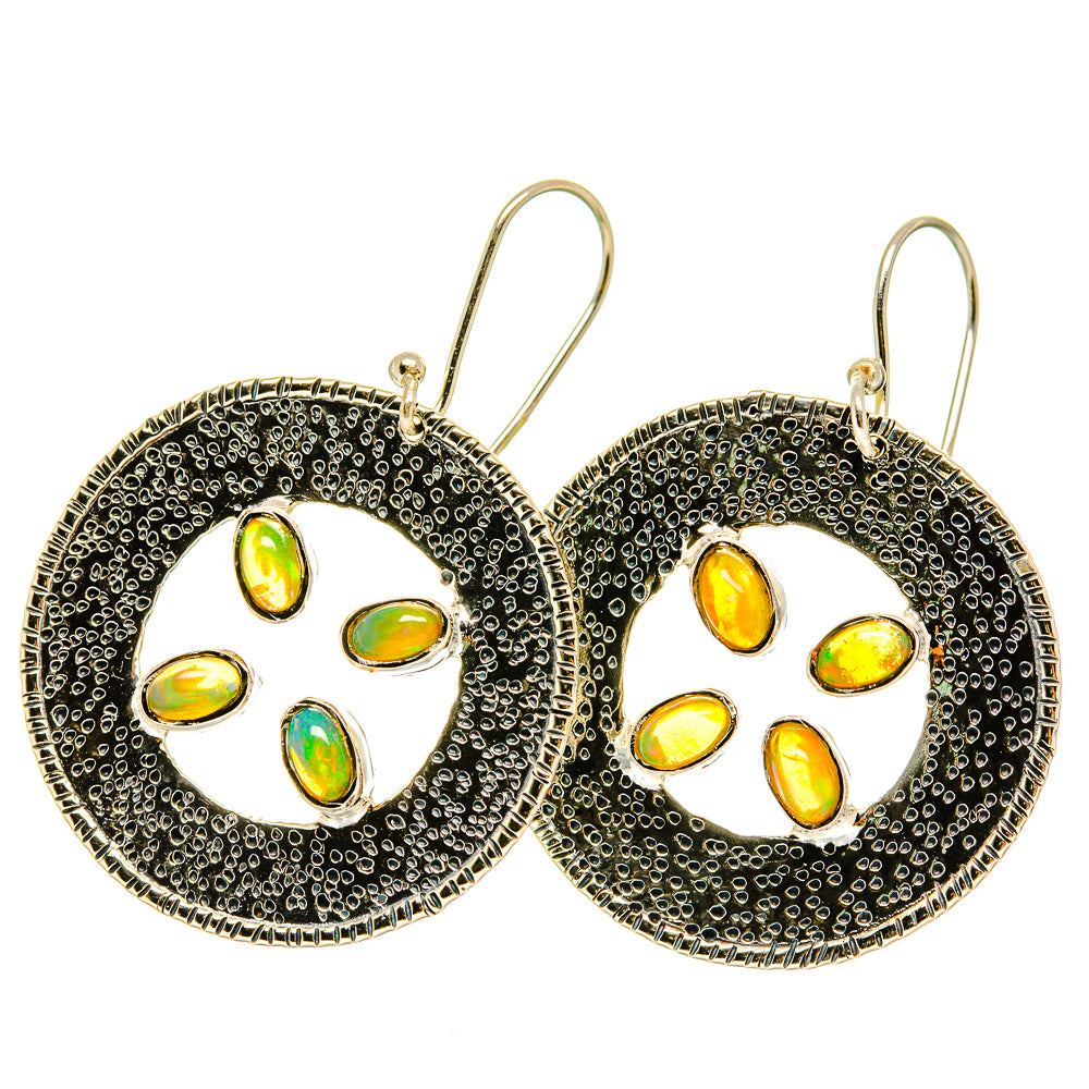 Ethiopian Opal Earrings handcrafted by Ana Silver Co - EARR418574