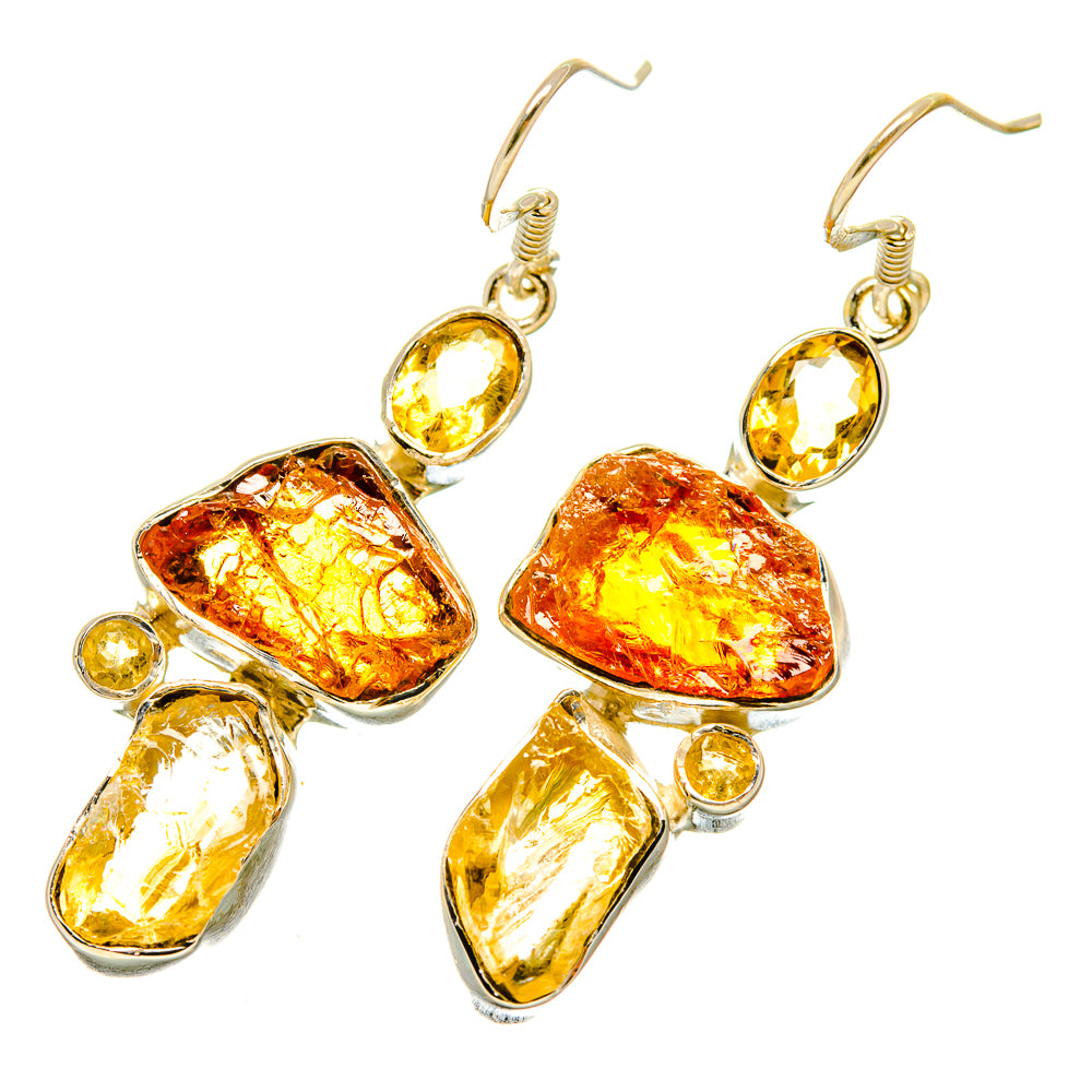 Citrine Earrings handcrafted by Ana Silver Co - EARR418577